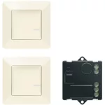   LEGRAND 752250 Párosított szett: Alternatív kapcsolás mikromodul segítségével - 2 vezeték nélküli kapcsoló + mikromodul Valena Life Netatmo elefántcsont