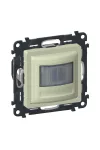 LEGRAND 752272A Valena Life mozgásérzékelős (PIR) kapcsoló, 2-150 W (LED max. 100 W), 2 vezetékes, beépített nyomóval, elefántcsont