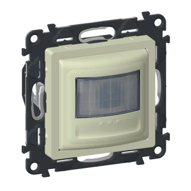 LEGRAND 752272A Valena Life mozgásérzékelős (PIR) kapcsoló, 2-150 W (LED max. 100 W), 2 vezetékes, beépített nyomóval, elefántcsont