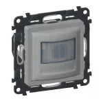  LEGRAND 752372A Valena Life mozgásérzékelős (PIR) kapcsoló, 2-150 W (LED max. 100 W), 2 vezetékes, beépített nyomóval, alumínium