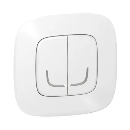   LEGRAND 752588 Valena Allure okos csillárkapcsoló (végrehajtó), süllyesztett, díszítőkerettel szállítva, fehér színű, fázis-nulla megtáplálású, két külön kapcsolt fázis elmenővel, gatewayhez csatlakoztatható  - Legrand/Netatmo