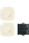 LEGRAND 752650 Párosított szett: Alternatív kapcsolás mikromodul segítségével - 2 vezeték nélküli kapcsoló + mikromodul Valena Allure Netatmo elefántcsont