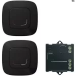   LEGRAND 752850 Párosított szett: Alternatív kapcsolás mikromodul segítségével - 2 vezeték nélküli kapcsoló + mikromodul Valena Allure Netatmo fekete