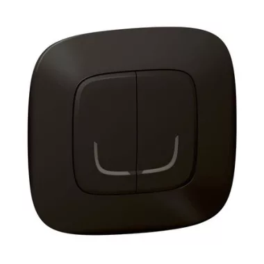 LEGRAND 752888 Valena Allure okos csillárkapcsoló (végrehajtó), süllyesztett, díszítőkerettel szállítva, fekete színű, fázis-nulla megtáplálású, két külön kapcsolt fázis elmenővel, gatewayhe