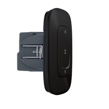   LEGRAND 752890A Valena Allure with Netatmo okos redőny/zsaluzia vezérlő (végrehajtó), nulla (N) vezető bekötéssel, keret nélkül, fekete