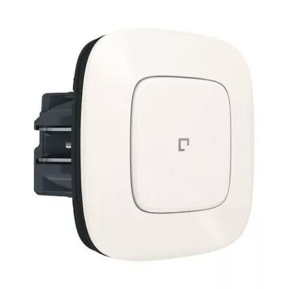LEGRAND 752966 Valena Allure okos egypólusú kapcsoló / fényerőszabályzó (végrehajtó), süllyesztett, díszítőkerettel, gyöngyház, fázis/nulla megtáplálású egy kapcsolt fázis elmenővel, impulzu