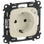   LEGRAND 753006 Valena Allure 2P+F dugalj csatlakozóaljzat+ USB C-túpusú 1,5A-5V-7,5W töltőaljzat, körmös/csavaros rögz, rugós beköt, Elefántcsont