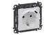 LEGRAND 753135 Valena Life 2P + F Socket + USB C-Type 1.5A-5V-7.5W Charging Socket, Claw / Screw Mount, Spring-loaded, White