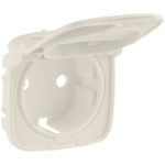   LEGRAND 754846 Valena Allure 2P+F dugalj csatlakozóaljzat burkolat, csapfedeles, elefántcsont