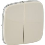 LEGRAND 755026 Valena Allure Double switch cover, Ivory