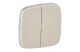 LEGRAND 755026 Valena Allure Kettős kapcsoló burkolat, Elefántcsont