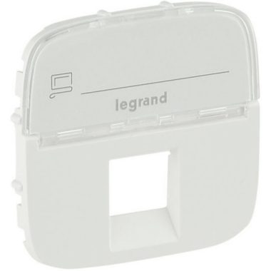 LEGRAND 755475 Valena Allure RJ11 / RJ45 socket cover with label holder, White