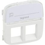   LEGRAND 755485 Valena Allure 2xRJ11/RJ45 aljzat burkolat címketartóval, Fehér