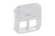 LEGRAND 755489 Valena Allure 2xRJ11/RJ45 aljzat burkolat címketartóval, Gyöngyház