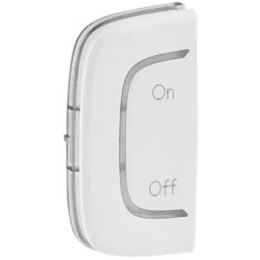 LEGRAND 755558 MyHOME (Valena Allure) BE/KI jelölés bal oldali burkolat, fehér