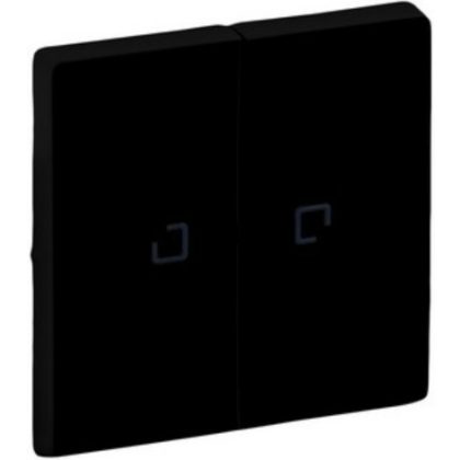 LEGRAND 756222 Valena Life double light key, black