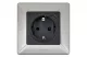 LEGRAND 756320 Valena Life 2P+F dugalj csatlakozóaljzat mechanizmus burkolattal, biztonsági zsaluval, rugós vezetékbekötéssel, fekete