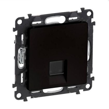 LEGRAND 756340 Valena Life 1xRJ45 Cat. 5e UTP csatlakozóaljzat mechanizmus burkolattal, fekete