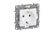 LEGRAND 764539 Niloé 2P+F dugalj csatlakozóaljzat gyermekvédelem nélkül (csavaros), fehér