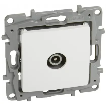 LEGRAND 764555 Niloé TV aljzat, végzáró (10 dB), fehér
