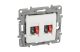 LEGRAND 764581 Niloé kettős hangszóró-csatlakozóaljzat, fehér