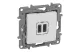 LEGRAND 764595 Niloé kettős USB-C+C töltőaljzat - 3 A - 15 W, fehér