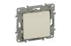 LEGRAND 764607 Niloé egypólusú nyomó 6A, NO-NC, bézs