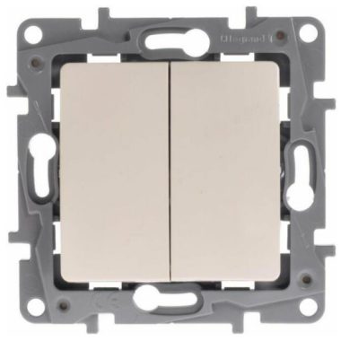 LEGRAND 764609 Niloé váltókapcsoló 10 AX + nyomó 6 A - 250 V±, bézs