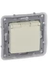 LEGRAND 764631 Niloé 2P+F dugalj csatlakozóaljzat IP44 biztonsági zsaluval, bézs LEGRAND 764631 Niloé 2P+F dugalj csatlakozóaljzat IP44 biztonsági zsaluval, bézs