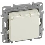   LEGRAND 764632 Niloé 2P + F socket with hinged child protection, beige