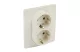 LEGRAND 764634 Niloé 2×2P+F dugalj csatlakozóaljzat gyermekvédelem nélkül (csavaros), bézs LEGRAND 764634 Niloé 2×2P+F dugalj csatlakozóaljzat gyermekvédelem nélkül (csavaros), bézs