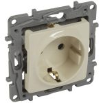   LEGRAND 764639 Niloé 2P + F socket without child protection (screw), beige