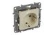 LEGRAND 764639 Niloé 2P+F dugalj csatlakozóaljzat gyermekvédelem nélkül (csavaros), bézs