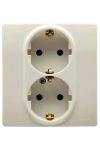 LEGRAND 764644 Niloé 2 × 2P + F socket with child protection (screw), beige