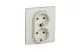 LEGRAND 764644 Niloé 2×2P+F dugalj csatlakozóaljzat gyermekvédelemmel (csavaros), bézs LEGRAND 764644 Niloé 2×2P+F dugalj csatlakozóaljzat gyermekvédelemmel (csavaros), bézs