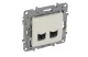 LEGRAND 764674 Niloé 2xRJ45 Cat.6 UTP csatlakozóaljzat, bézs