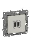 LEGRAND 764695 Niloé kettős USB-C+C töltőaljzat - 3 A - 15 W, bézs