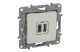 LEGRAND 764697 Niloé kettős USB-A+C töltőaljzat - 3 A - 15 W, bézs