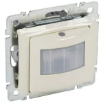   LEGRAND 774169 Valena mozgásérzékelős kapcsoló 1000 W, rejtett on-off kapcsolás a mechanizmuson, 3 vezetékes, LED-hez is, elefántcsont