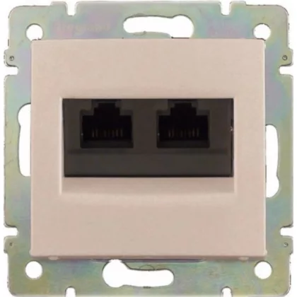   LEGRAND 774173 Valena 2xRJ45 informatikai csatlakozóaljzat Cat.6A STP, elefántcsont