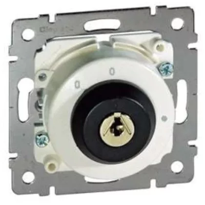   LEGRAND 775558 Galea Life 2 állású redőnykapcsoló, kulcsos fehér burkolattal