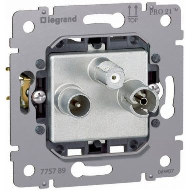 LEGRAND 775789 Galea Life TV-RD-SAT socket mechanism, terminating, 1.5 dB
