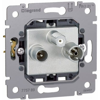   LEGRAND 775789 Galea Life TV-RD-SAT socket mechanism, terminating, 1.5 dB