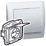   LEGRAND 775924 Galea Life 2P+F földelt dugalj csatlakozóaljzat csapófedéllel IP44 fehér