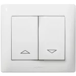   LEGRAND 777014 Galea Life redőnyvezérlő kettős billentyű, fehér