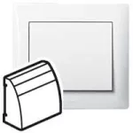LEGRAND 777076 Galea Life 60 fokos RJ45 informatikai csatlakozóaljzat burkolat, fehér