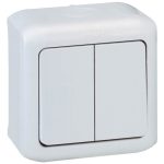   LEGRAND 782361 Forix IP44 wall-mounted double toggle switch 10 AX - 250 V ~ white