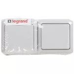   LEGRAND 782391 Forix IP44 fk 1P kapcsoló + 2P+F dugalj csatlakozóaljzat, csapófedéllel, gyv, szürke