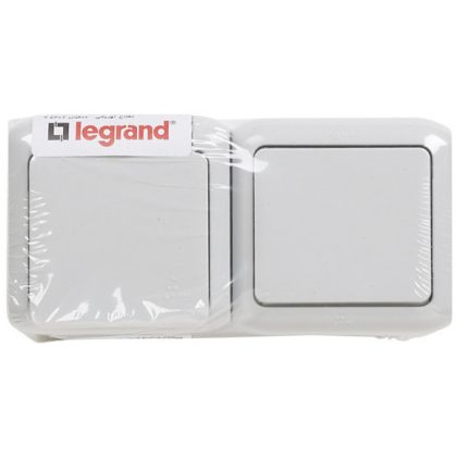   LEGRAND 782391 Forix IP44 fk 1P switch + 2P + F socket, with flap, gray