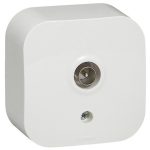   LEGRAND 782415 Forix IP20 falon kívüli TV antenna-csatlakozóaljzat, végzáró fehér